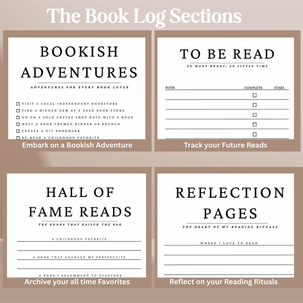 Book Log Reading Journal 120 Reviews – Hardcover Journal with 120 Review Pages | Track & Review Reads, Reading Progress & Club Notes
