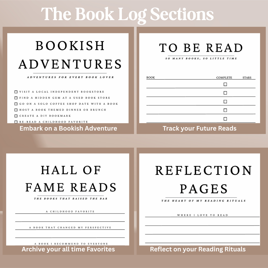 Book Log Reading Journal 120 Reviews – Hardcover Journal with 120 Review Pages | Track & Review Reads, Reading Progress & Club Notes