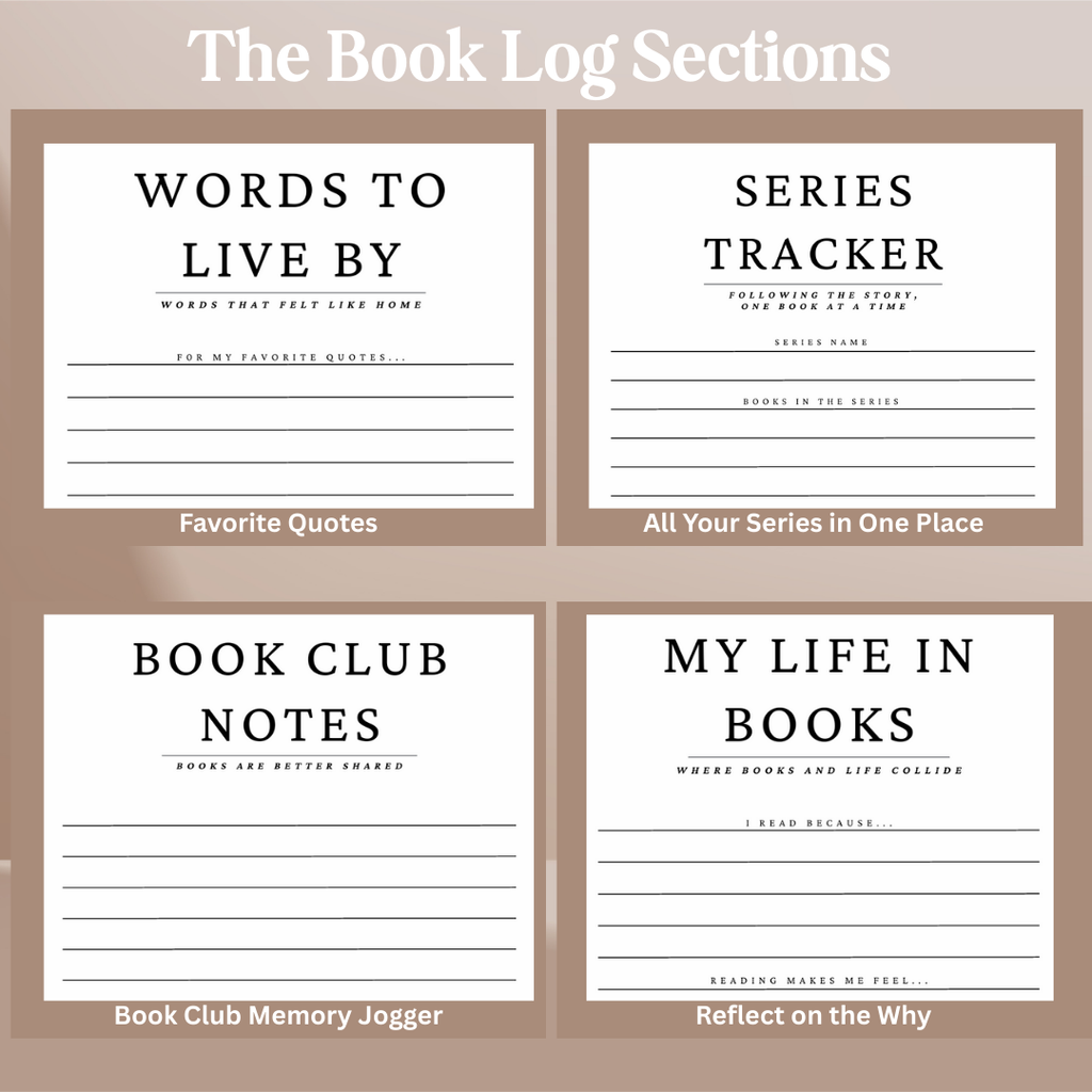 Book Log Reading Journal 120 Reviews – Hardcover Journal with 120 Review Pages | Track & Review Reads, Reading Progress & Club Notes