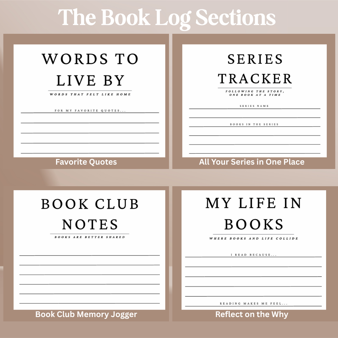 Book Log Reading Journal 120 Reviews – Hardcover Journal with 120 Review Pages | Track & Review Reads, Reading Progress & Club Notes