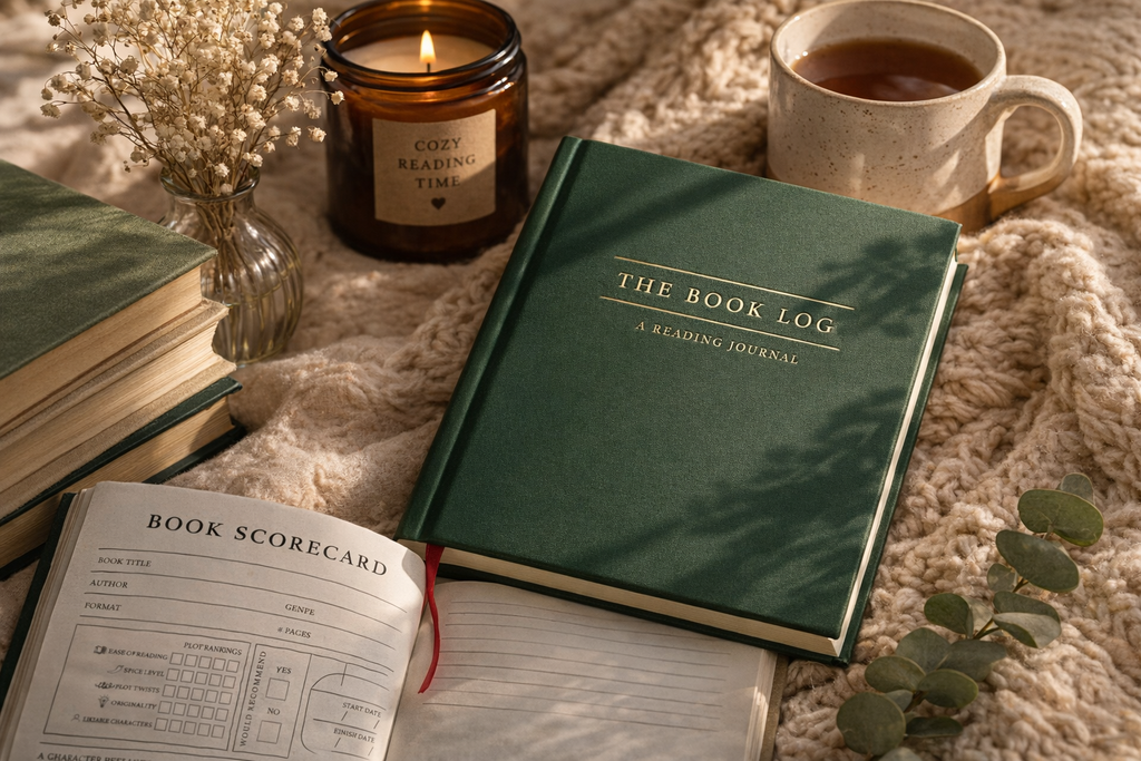 Book Log Reading Journal 120 Reviews – Hardcover Journal with 120 Review Pages | Track & Review Reads, Reading Progress & Club Notes