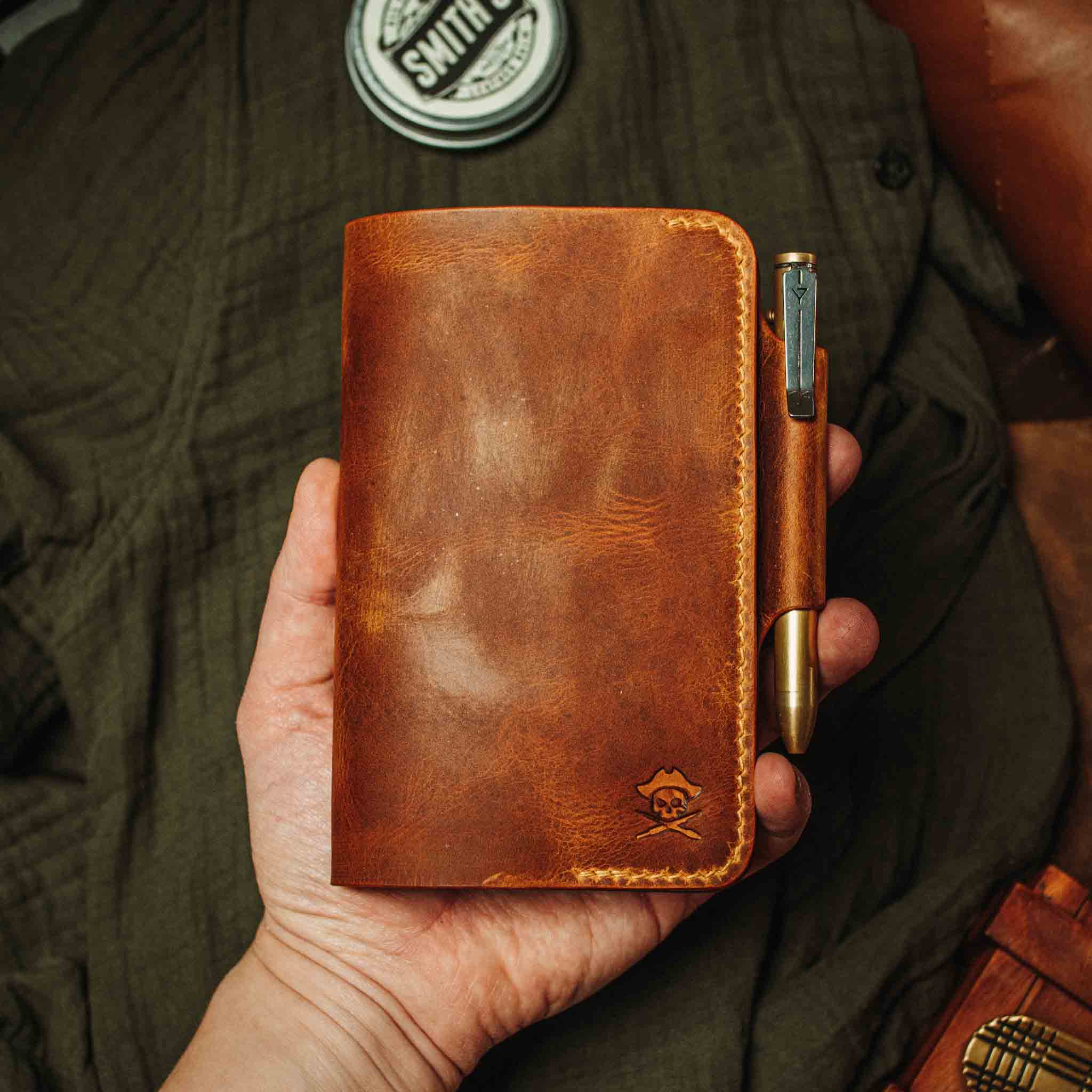 Pirate Goods Navigator Field Notes Cover – Leather EDC Journal Holder