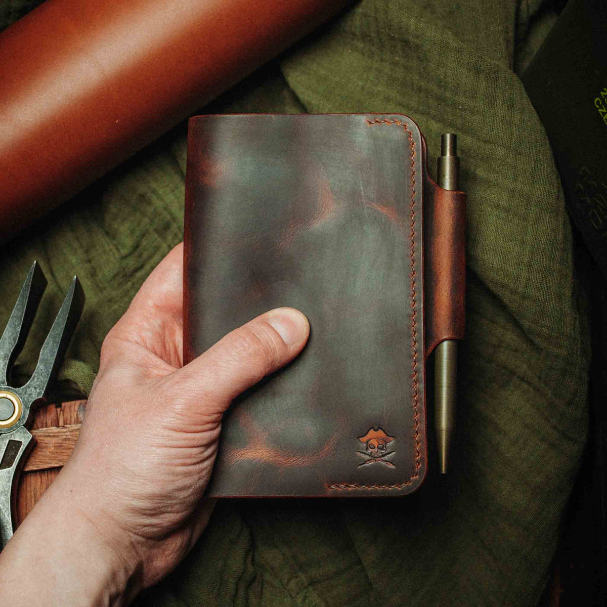 Pirate Goods Navigator Field Notes Cover – Leather EDC Journal Holder