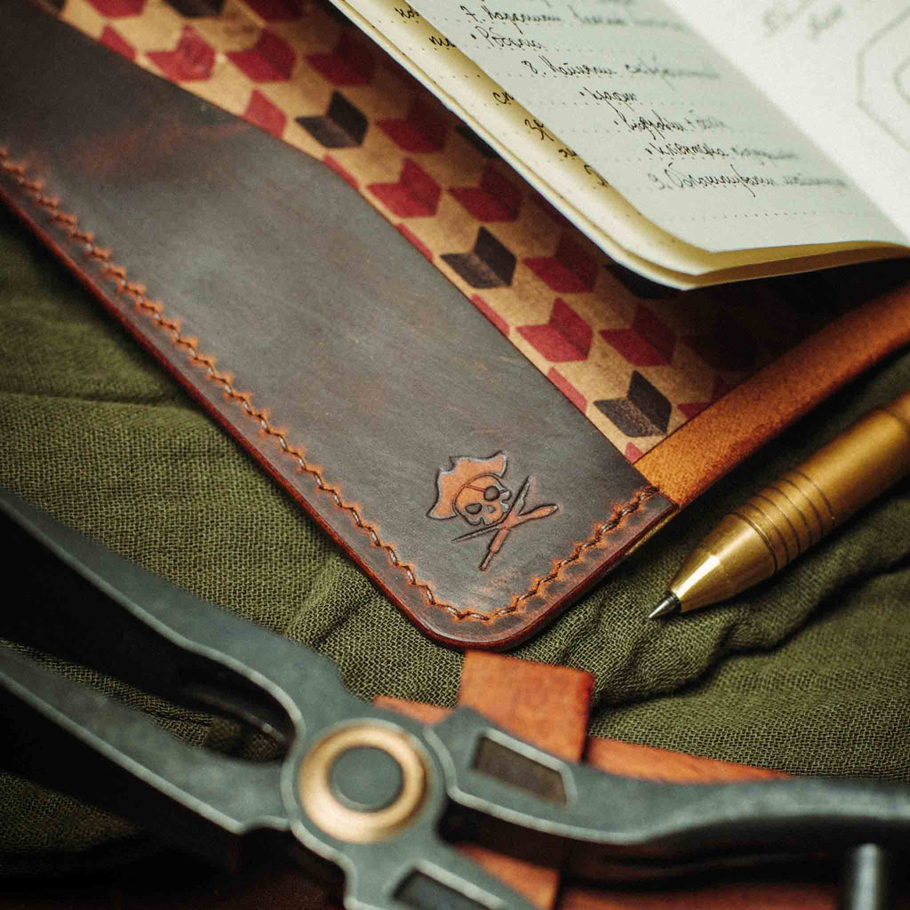 Pirate Goods Navigator Field Notes Cover – Leather EDC Journal Holder