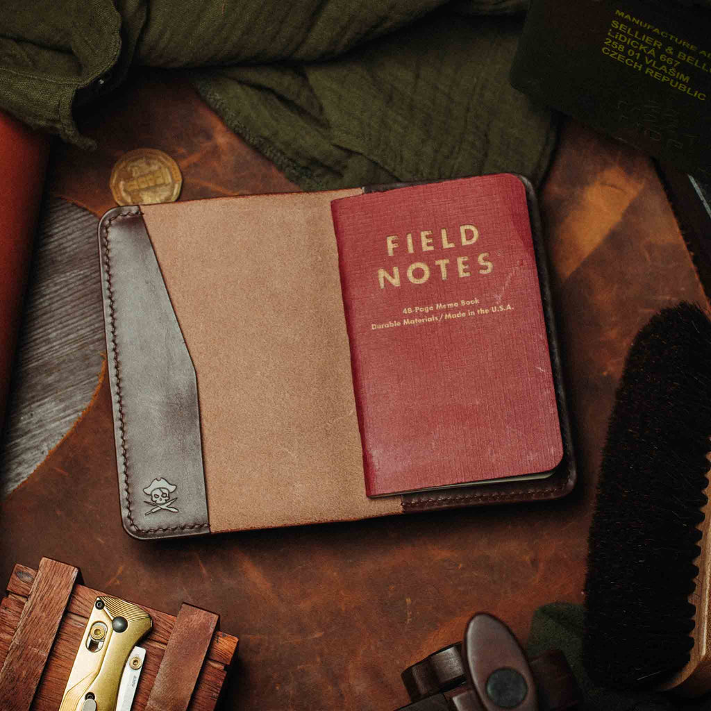 Pirate Goods Navigator Field Notes Cover – Leather EDC Journal Holder