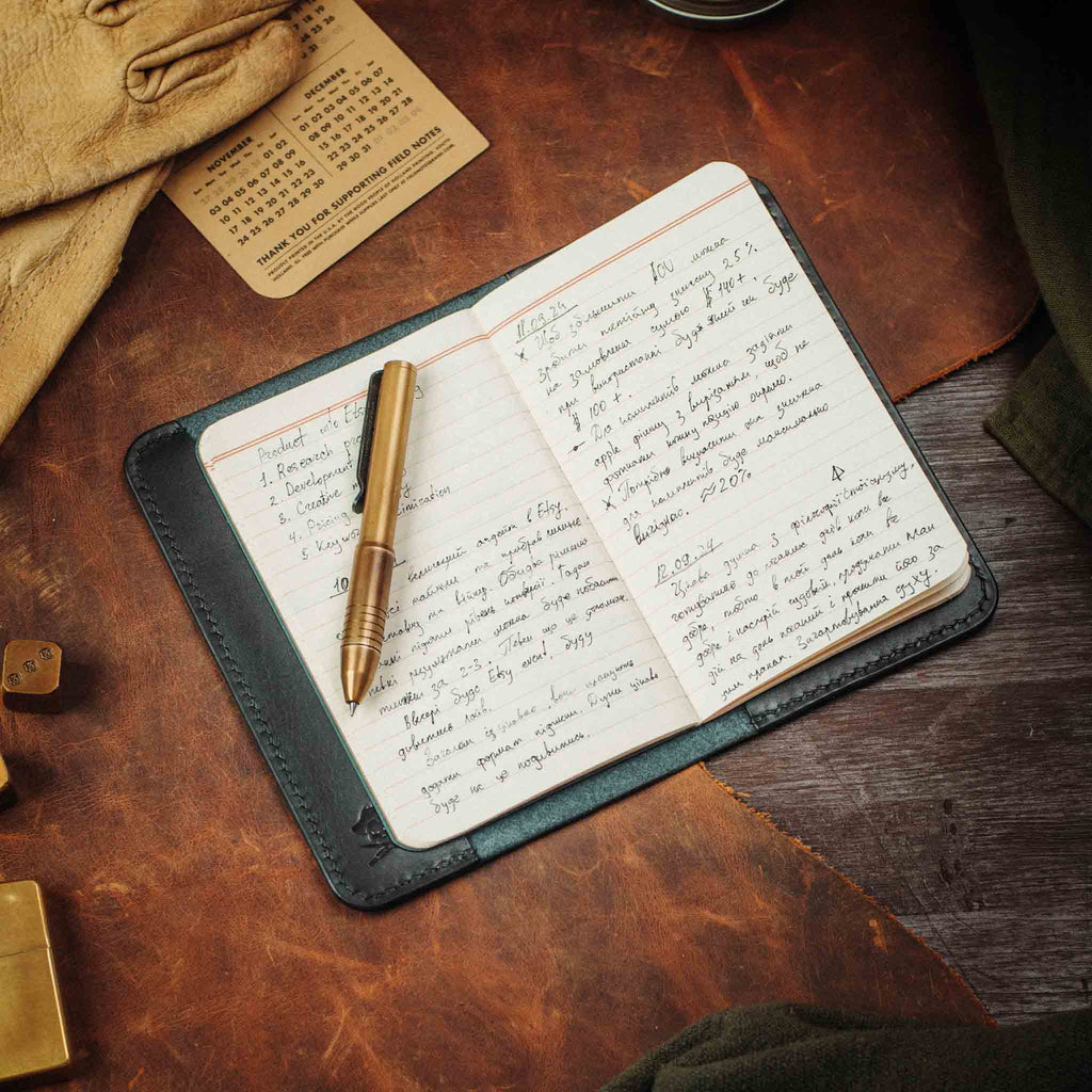 Pirate Goods Navigator Field Notes Cover – Leather EDC Journal Holder
