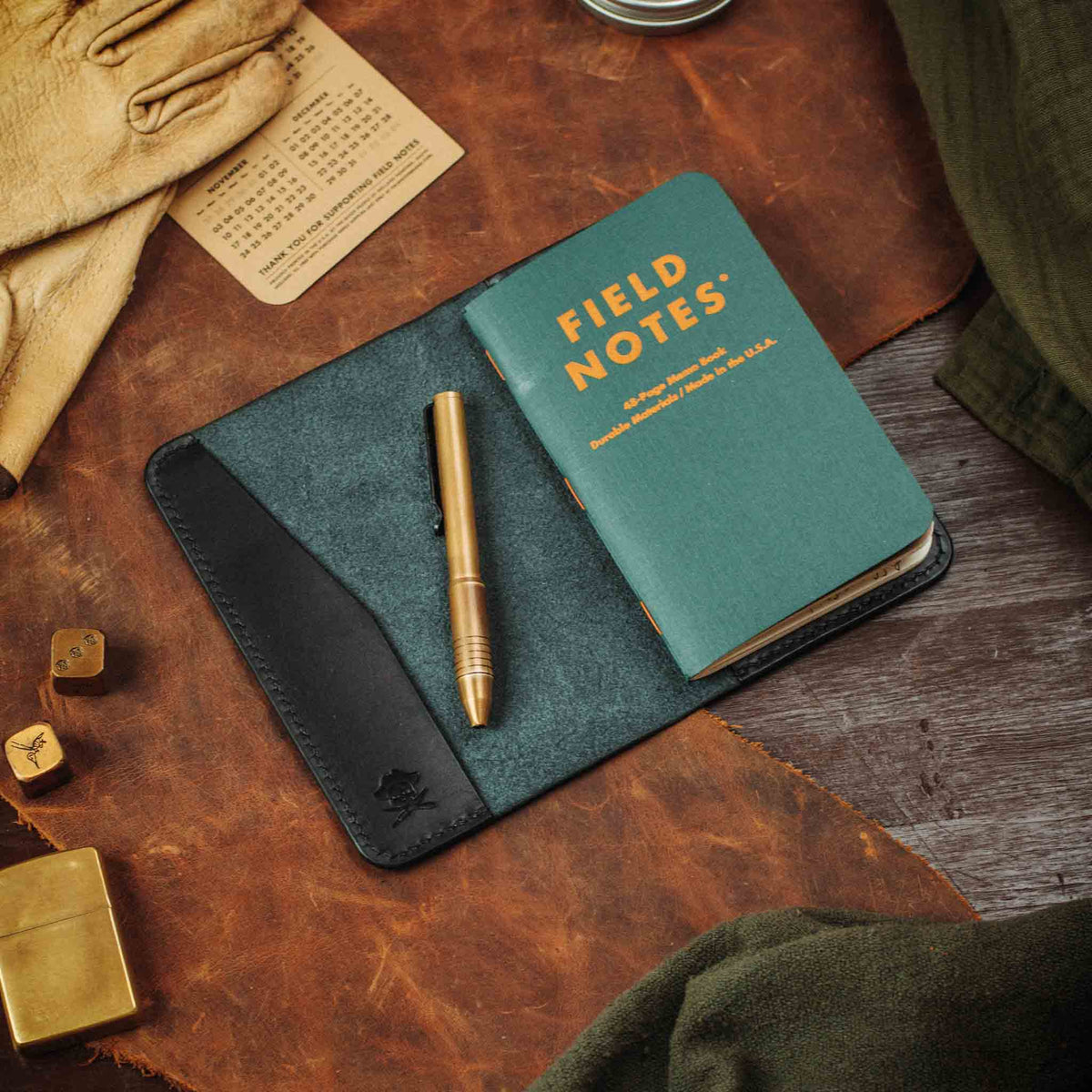 Pirate Goods Navigator Field Notes Cover – Leather EDC Journal Holder